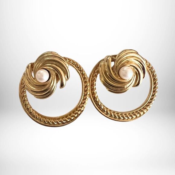 4-in-1 RARE 1989 Build a Look Convertible Earrings - Exclusive for Avon - NIB - Picture 1 of 7